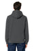Stanley Stella SXU009 Mens Drummer 2.0 Hooded Sweatshirt Hoodie w/ Pouch Pocket Anthracite Grey Model Back