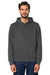 Stanley Stella SXU009 Mens Drummer 2.0 Hooded Sweatshirt Hoodie w/ Pouch Pocket Anthracite Grey Model Front