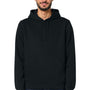 Stanley Stella Mens Drummer 2.0 Hooded Sweatshirt Hoodie w/ Pouch Pocket - Black