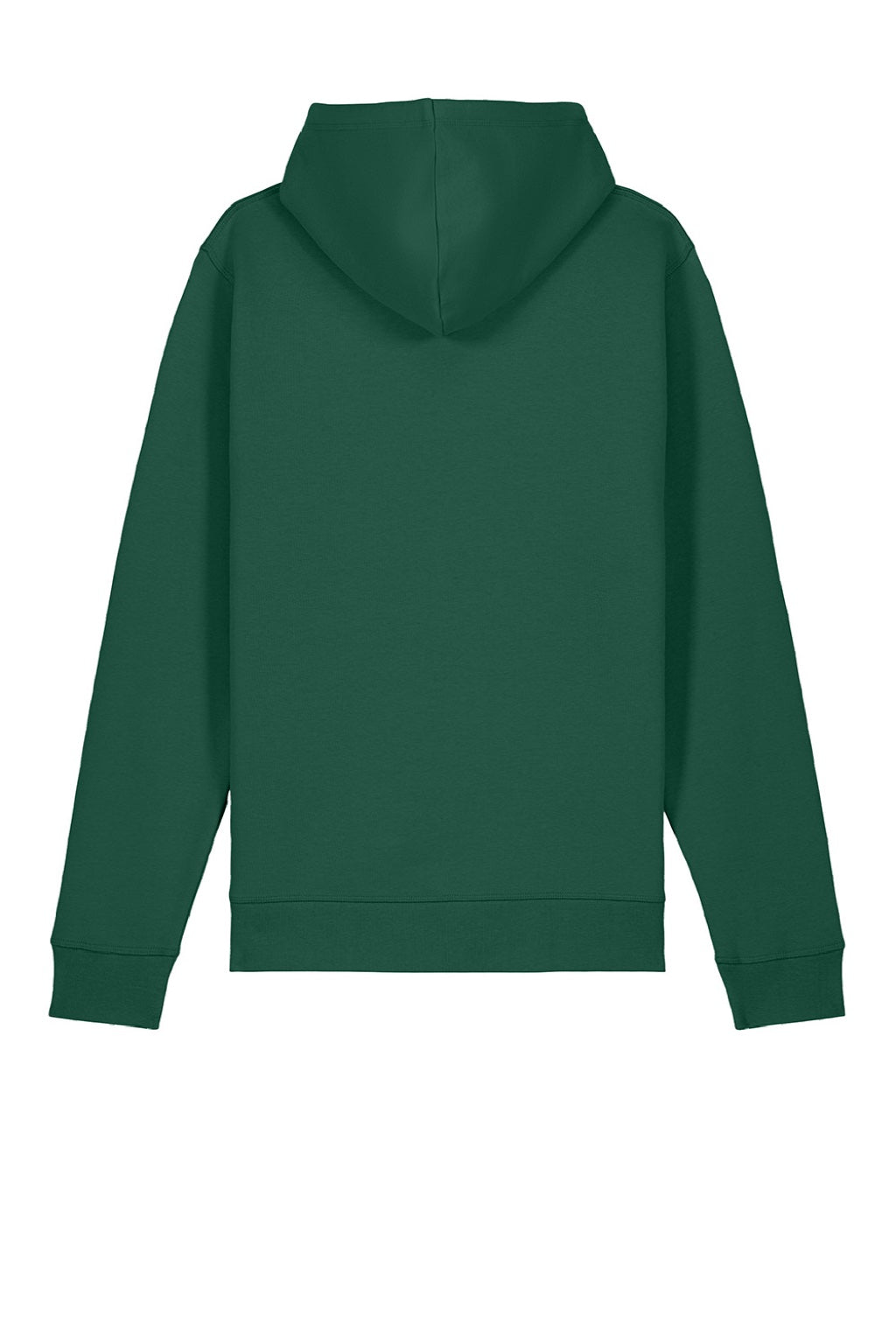 Stanley Stella SXU009 Mens Drummer 2.0 Hooded Sweatshirt Hoodie w/ Pouch Pocket Bottle Green Flat Back