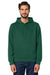 Stanley Stella SXU009 Mens Drummer 2.0 Hooded Sweatshirt Hoodie w/ Pouch Pocket Bottle Green Model Front