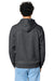 Stanley Stella SXU009 Mens Drummer 2.0 Hooded Sweatshirt Hoodie w/ Pouch Pocket Heather Dark Grey Model Back