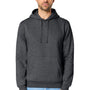 Stanley Stella Mens Drummer 2.0 Hooded Sweatshirt Hoodie w/ Pouch Pocket - Heather Dark Grey