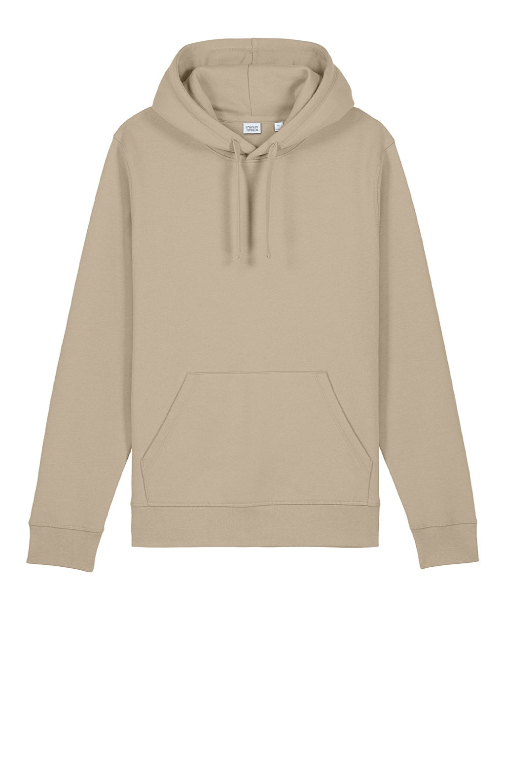 Stanley Stella SXU009 Mens Drummer 2.0 Hooded Sweatshirt Hoodie w/ Pouch Pocket Desert Dust Brown Flat Front