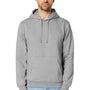 Stanley Stella Mens Drummer 2.0 Hooded Sweatshirt Hoodie w/ Pouch Pocket - Heather Grey