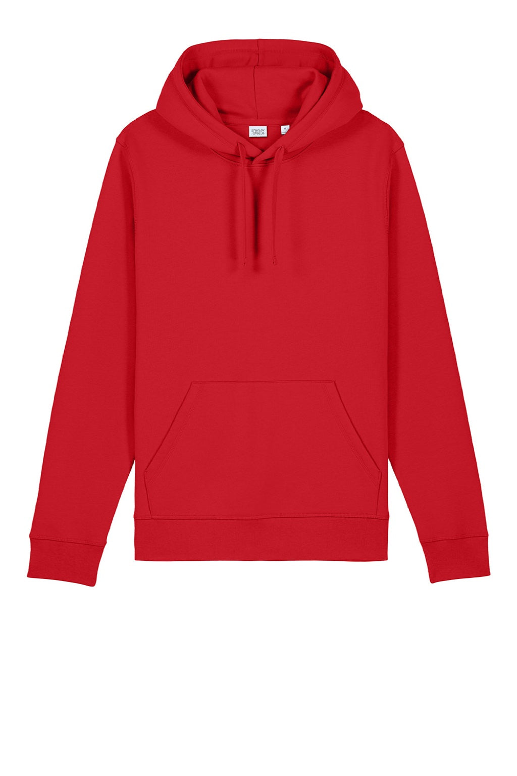 Stanley Stella SXU009 Mens Drummer 2.0 Hooded Sweatshirt Hoodie w/ Pouch Pocket Red Flat Front