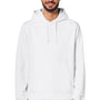 Stanley Stella Mens Drummer 2.0 Hooded Sweatshirt Hoodie w/ Pouch Pocket - White