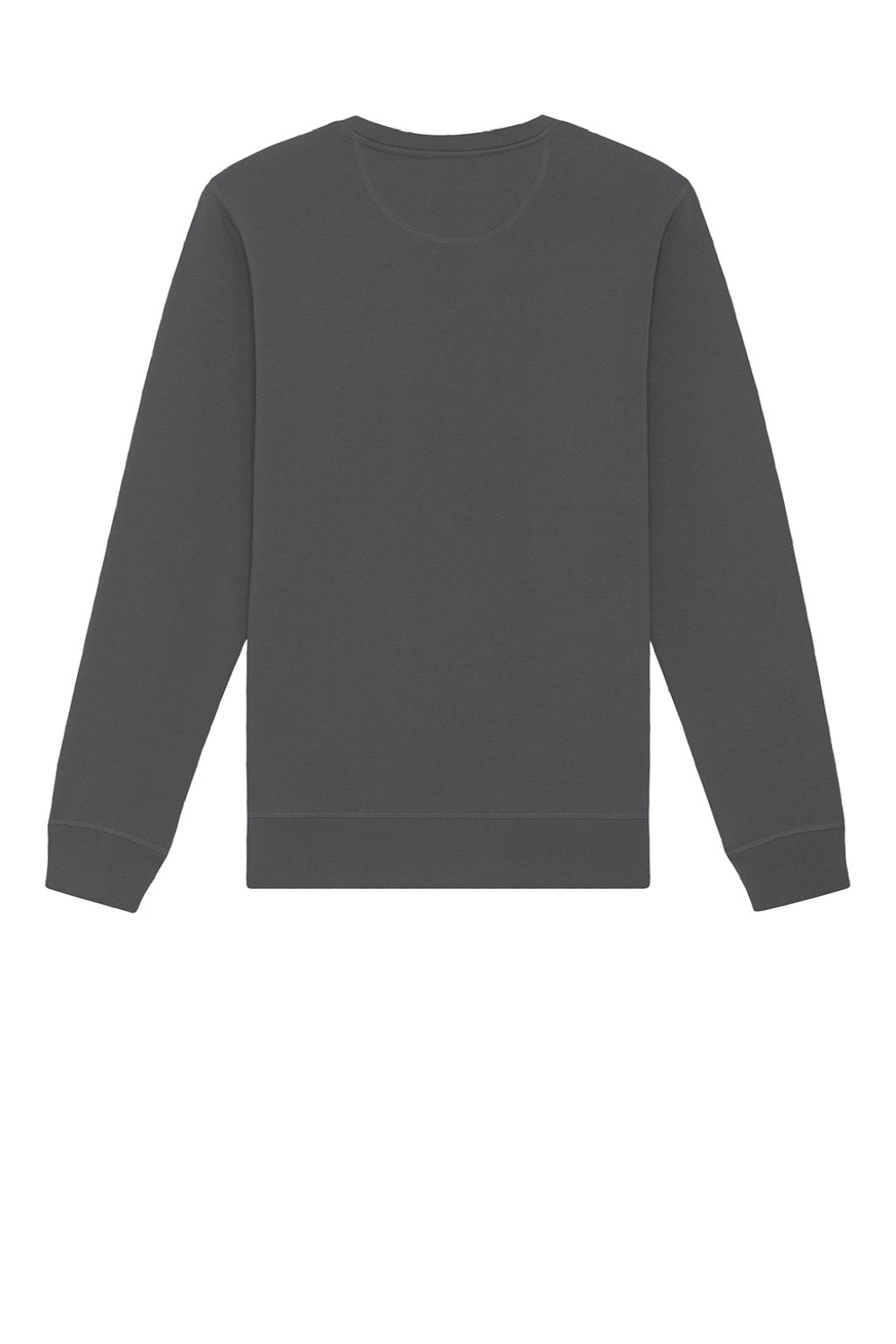 Stanley Stella SXU010 Mens Roller Crewneck Sweatshirt Anthracite Grey Flat Back