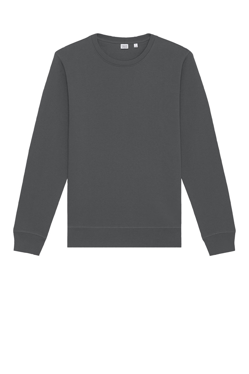 Stanley Stella SXU010 Mens Roller Crewneck Sweatshirt Anthracite Grey Flat Front