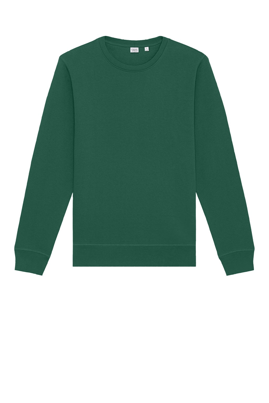 Stanley Stella SXU010 Mens Roller Crewneck Sweatshirt Bottle Green Flat Front