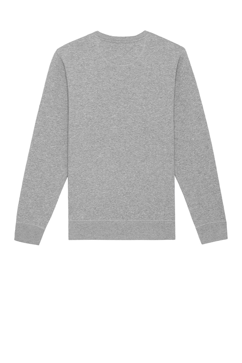 Stanley Stella SXU010 Mens Roller Crewneck Sweatshirt Heather Grey Flat Back