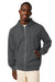 Stanley Stella SXU011 Mens Mixer Full Zip Hooded Sweatshirt Hoodie w/ Pockets Anthracite Grey Model Front