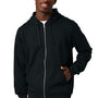 Stanley Stella Mens Mixer Full Zip Hooded Sweatshirt Hoodie w/ Pockets - Black