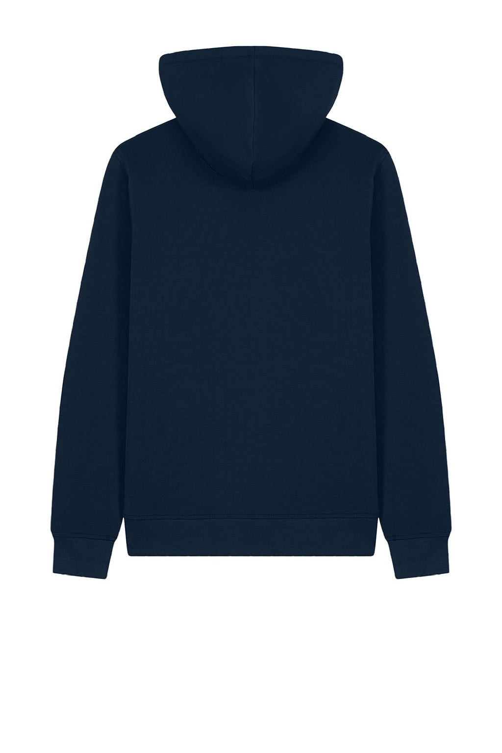 Stanley Stella SXU011 Mens Mixer Full Zip Hooded Sweatshirt Hoodie w/ Pockets French Navy Blue Flat Back