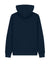 Stanley Stella SXU011 Mens Mixer Full Zip Hooded Sweatshirt Hoodie w/ Pockets French Navy Blue Flat Back
