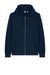 Stanley Stella SXU011 Mens Mixer Full Zip Hooded Sweatshirt Hoodie w/ Pockets French Navy Blue Flat Front