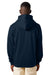Stanley Stella SXU011 Mens Mixer Full Zip Hooded Sweatshirt Hoodie w/ Pockets French Navy Blue Model Back
