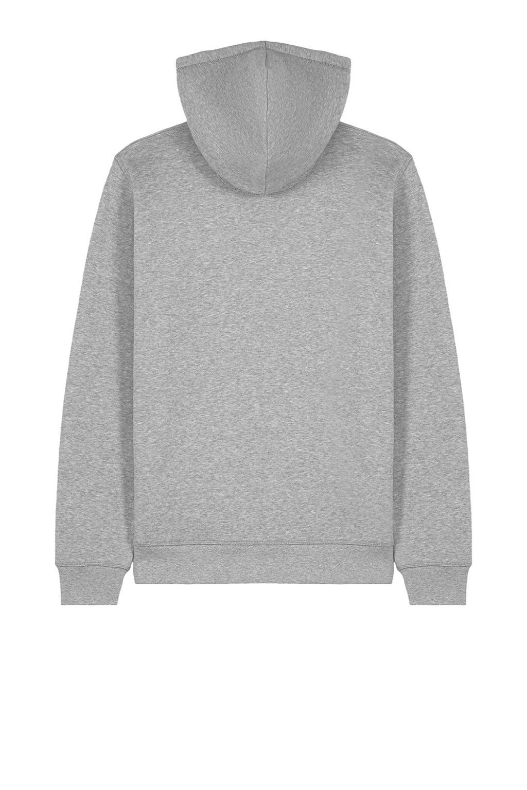 Stanley Stella SXU011 Mens Mixer Full Zip Hooded Sweatshirt Hoodie w/ Pockets Heather Grey Flat Back