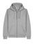 Stanley Stella SXU011 Mens Mixer Full Zip Hooded Sweatshirt Hoodie w/ Pockets Heather Grey Flat Front