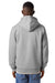 Stanley Stella SXU011 Mens Mixer Full Zip Hooded Sweatshirt Hoodie w/ Pockets Heather Grey Model Back