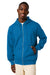 Stanley Stella SXU011 Mens Mixer Full Zip Hooded Sweatshirt Hoodie w/ Pockets Royal Blue Model Front