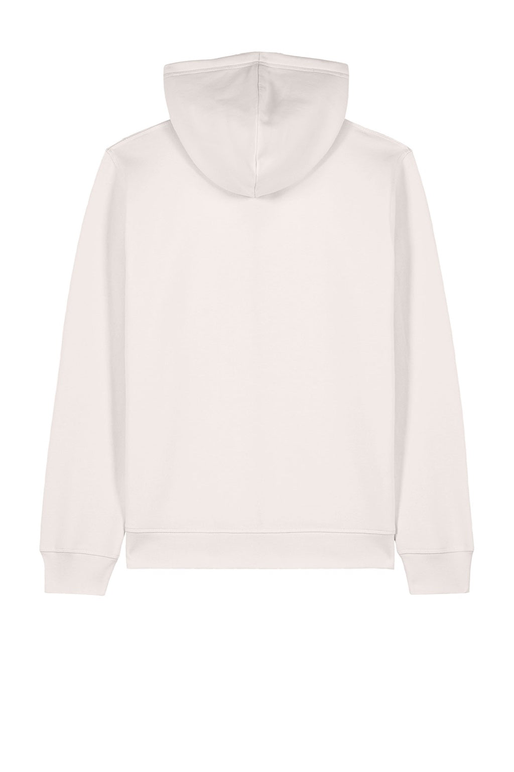 Stanley Stella SXU011 Mens Mixer Full Zip Hooded Sweatshirt Hoodie w/ Pockets Vintage White Flat Back