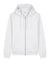 Stanley Stella SXU011 Mens Mixer Full Zip Hooded Sweatshirt Hoodie w/ Pockets White Flat Front