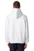 Stanley Stella SXU011 Mens Mixer Full Zip Hooded Sweatshirt Hoodie w/ Pockets White Model Back