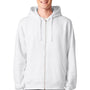Stanley Stella Mens Mixer Full Zip Hooded Sweatshirt Hoodie w/ Pockets - White