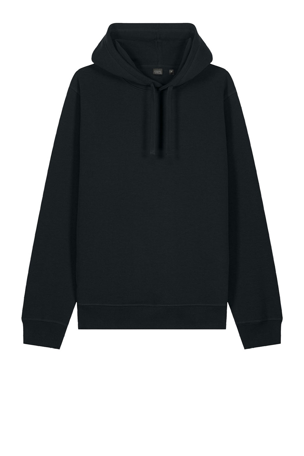 Stanley Stella SXU012 Mens Sounder Hooded Sweatshirt Hoodie w/ Pouch Pocket Black Flat Front