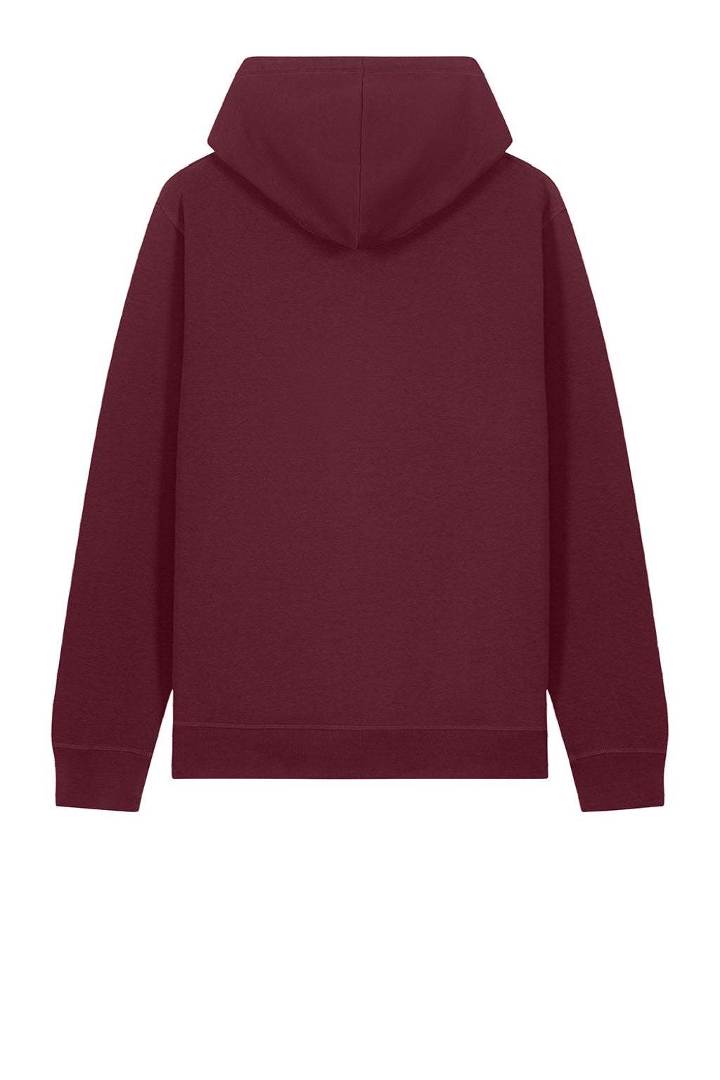 Stanley Stella SXU012 Mens Sounder Hooded Sweatshirt Hoodie w/ Pouch Pocket Burgundy Flat Back