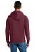 Stanley Stella SXU012 Mens Sounder Hooded Sweatshirt Hoodie w/ Pouch Pocket Burgundy Model Back
