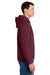 Stanley Stella SXU012 Mens Sounder Hooded Sweatshirt Hoodie w/ Pouch Pocket Burgundy Model Side