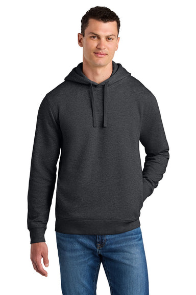 Stanley Stella SXU012 Mens Sounder Hooded Sweatshirt Hoodie w/ Pouch Pocket Heather Dark Grey Model Front