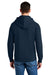 Stanley Stella SXU012 Mens Sounder Hooded Sweatshirt Hoodie w/ Pouch Pocket French Navy Blue Model Back