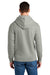 Stanley Stella SXU012 Mens Sounder Hooded Sweatshirt Hoodie w/ Pouch Pocket Heather Grey Model Back
