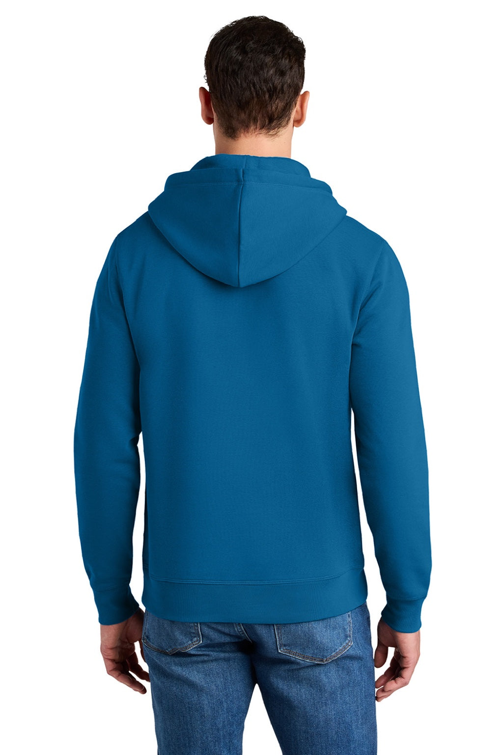 Stanley Stella SXU012 Mens Sounder Hooded Sweatshirt Hoodie w/ Pouch Pocket Royal Blue Model Back
