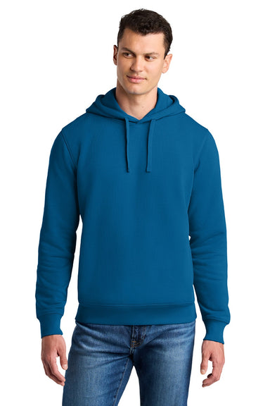 Stanley Stella SXU012 Mens Sounder Hooded Sweatshirt Hoodie w/ Pouch Pocket Royal Blue Model Front