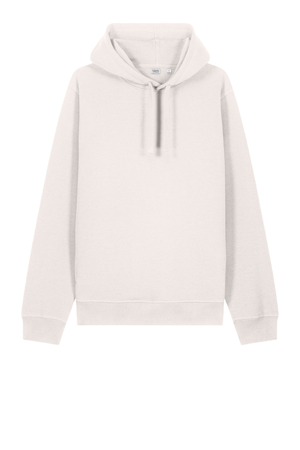 Stanley Stella SXU012 Mens Sounder Hooded Sweatshirt Hoodie w/ Pouch Pocket Vintage White Flat Front