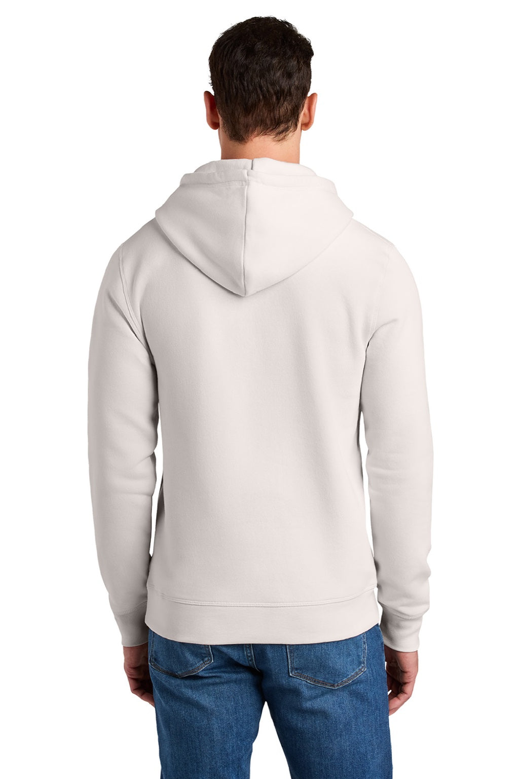 Stanley Stella SXU012 Mens Sounder Hooded Sweatshirt Hoodie w/ Pouch Pocket Vintage White Model Back