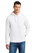 Stanley Stella SXU012 Mens Sounder Hooded Sweatshirt Hoodie w/ Pouch Pocket White Model Front