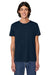 Stanley Stella SXU016 Mens Rocker Short Sleeve Crewneck T-Shirt French Navy Blue Model Front