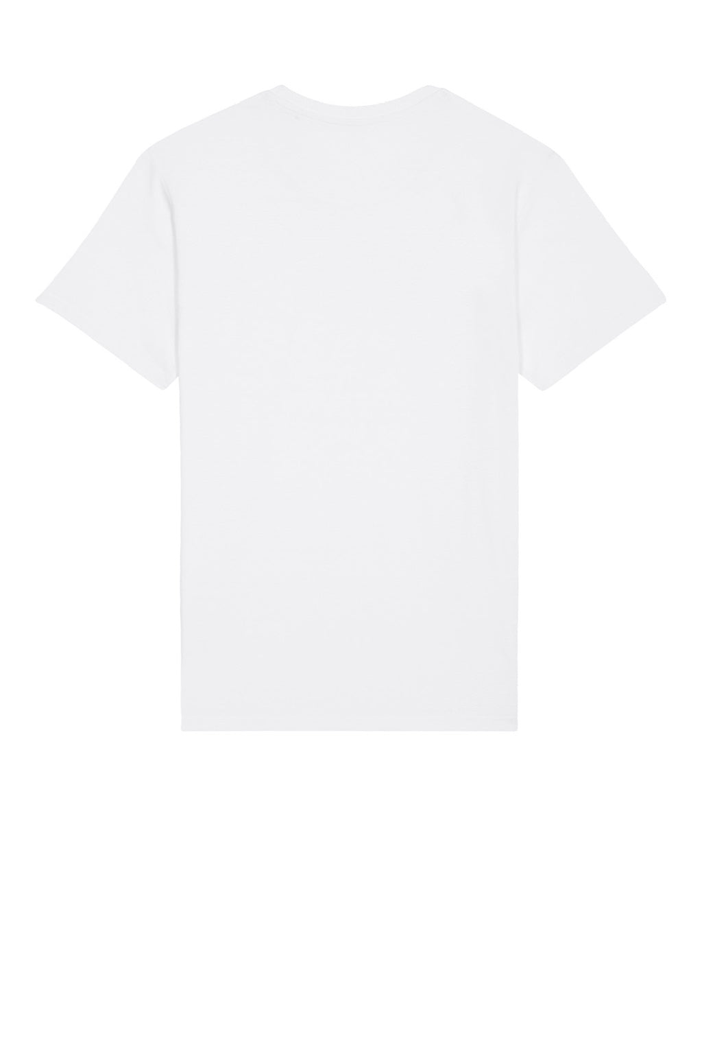 Stanley Stella SXU016 Mens Rocker Short Sleeve Crewneck T-Shirt White Flat Back