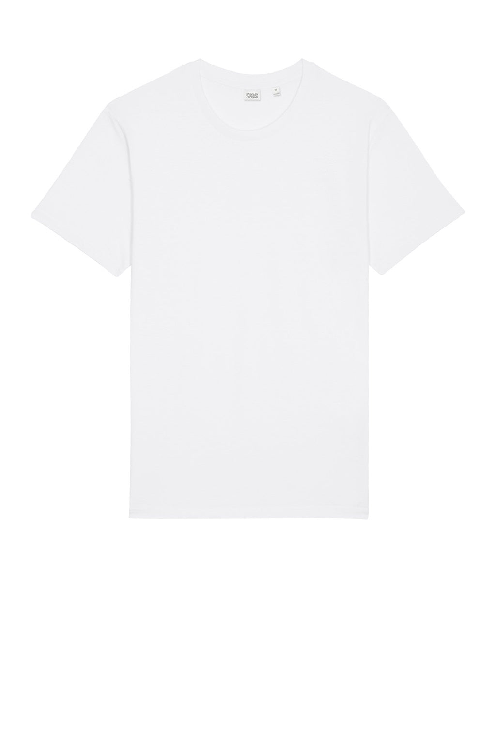 Stanley Stella SXU016 Mens Rocker Short Sleeve Crewneck T-Shirt White Flat Front