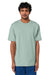 Stanley Stella SXU018 Mens Freestyler Heavyweight Short Sleeve Crewneck T-Shirt Aloe Green Model Front
