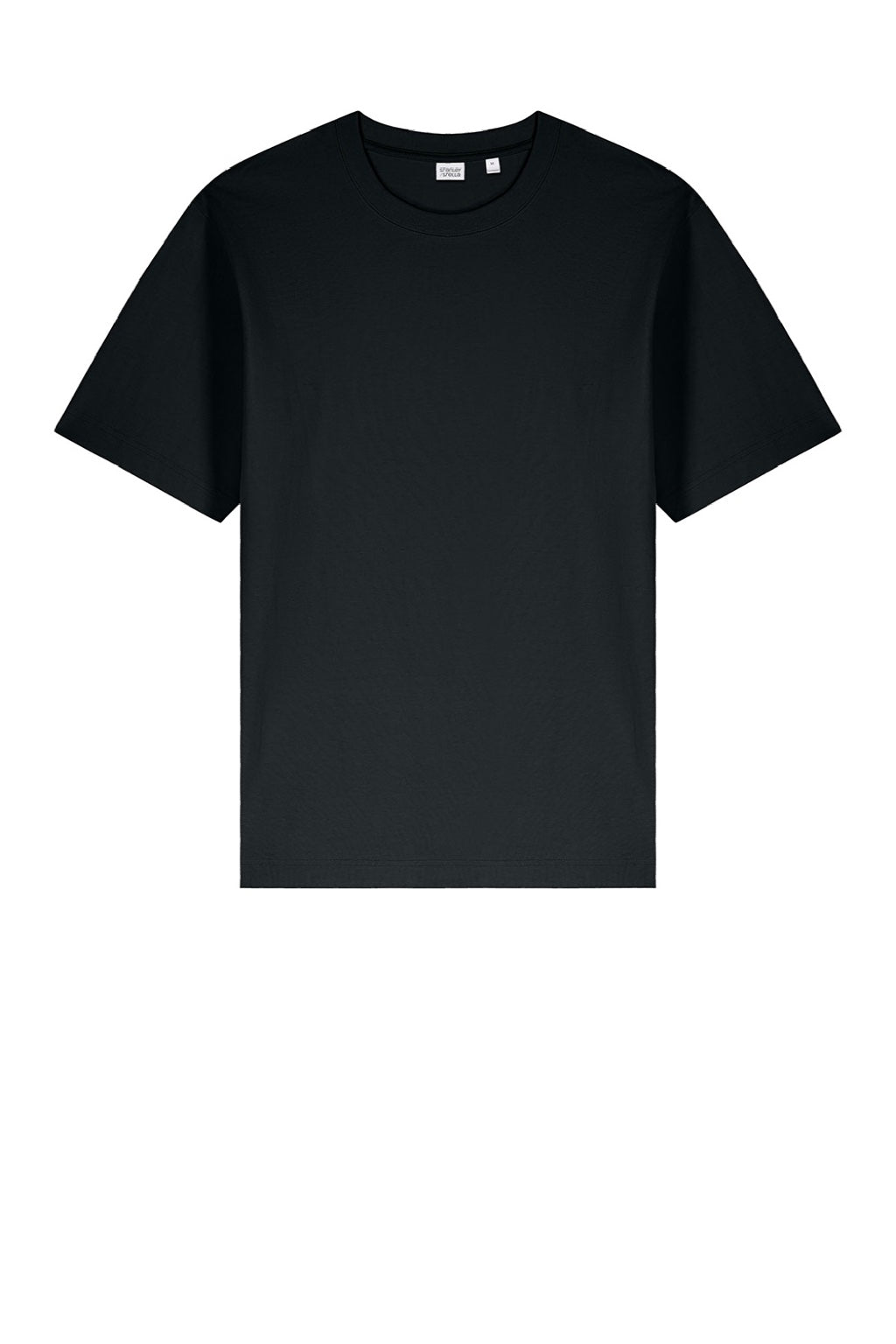 Stanley Stella SXU018 Mens Freestyler Heavyweight Short Sleeve Crewneck T-Shirt Black Flat Front