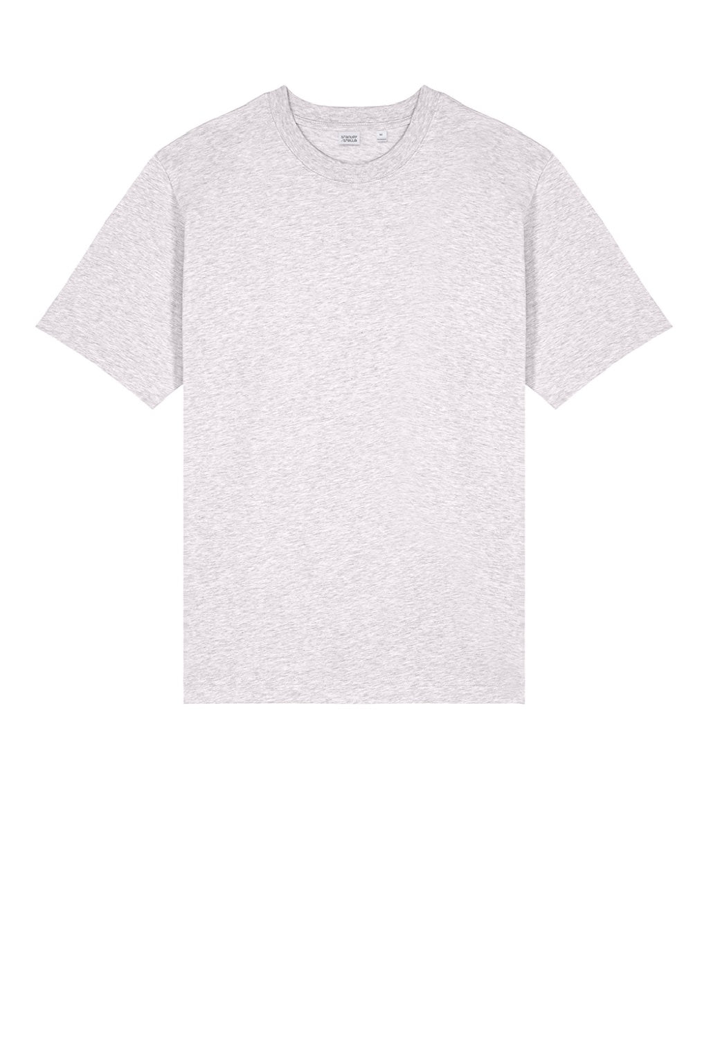 Stanley Stella SXU018 Mens Freestyler Heavyweight Short Sleeve Crewneck T-Shirt Heather Cool Grey Flat Front