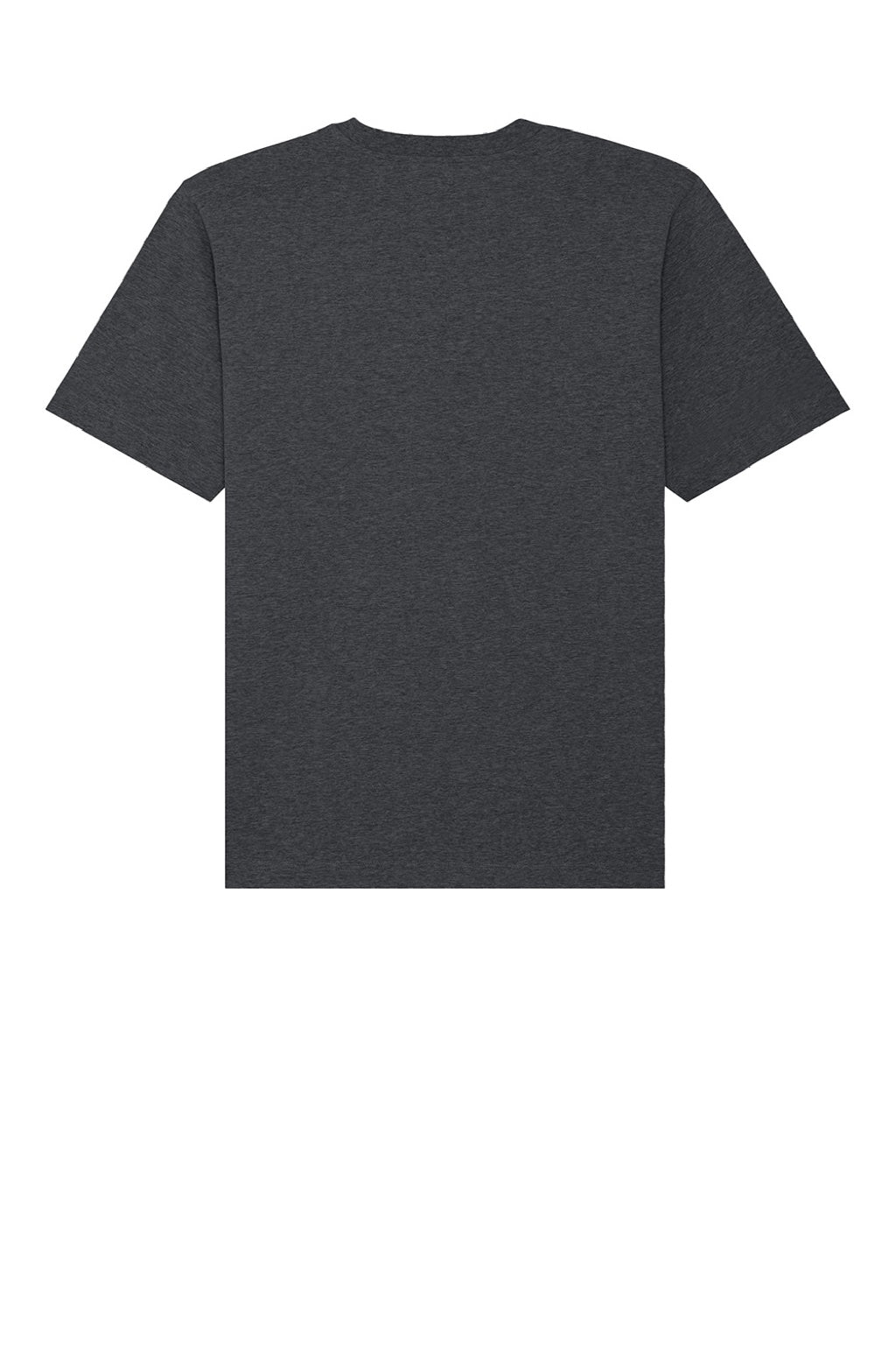 Stanley Stella SXU018 Mens Freestyler Heavyweight Short Sleeve Crewneck T-Shirt Heather Dark Grey Flat Back