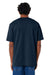 Stanley Stella SXU018 Mens Freestyler Heavyweight Short Sleeve Crewneck T-Shirt French Navy Blue Model Back