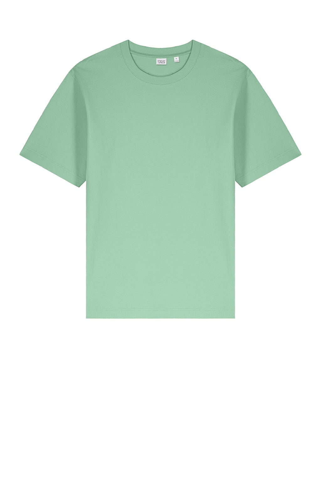 Stanley Stella SXU018 Mens Freestyler Heavyweight Short Sleeve Crewneck T-Shirt Misty Jade Green Flat Front